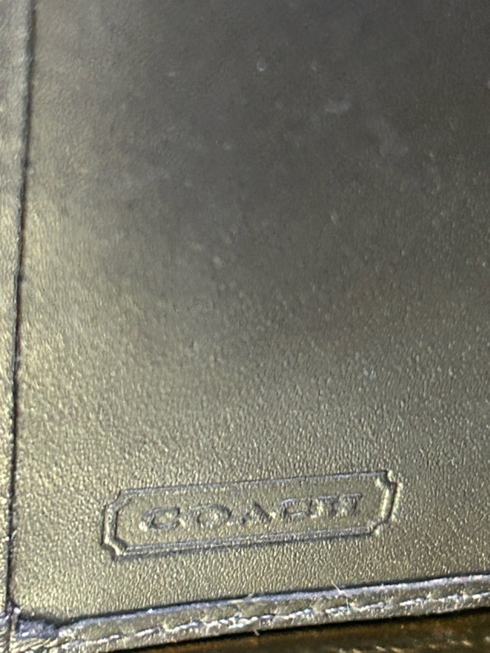 Coach Signature Jacquard Trifold Wallet with Leather Trim Approx. 5.5 x 4” - Picture 8 of 16